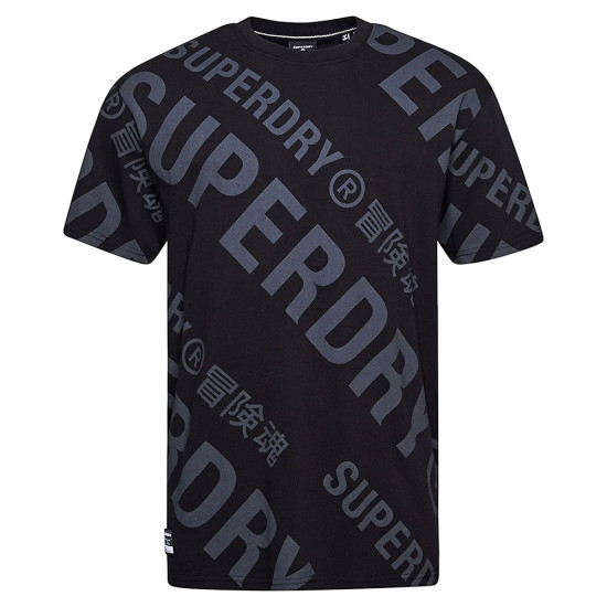 Superdry Ανδρική κοντομάνικη μπλούζα Code All Over Print Logo T-Shirt